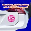 Baby in Car Magnet_Circular Type (3 Pack) (Pink/Pink)