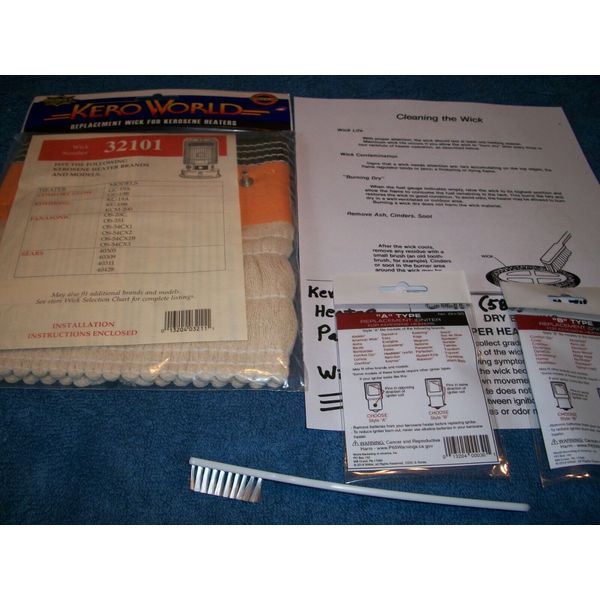 KOEHRING KC19A,KC19B, KCM-200  KEROSENE HEATER WICK, WICK CLEANING BRUSH & GUIDE