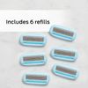 Schick Hydro Silk Moisturizing Razor Blade Refills for Women with Shower Hanger, 4 Count
