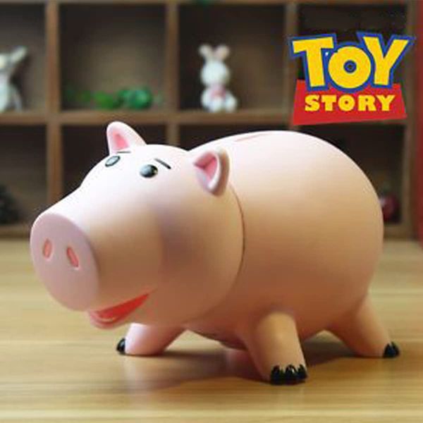 Creamily® Hamm Toy Story Piggy Bank Plastic Saving Piggy Bank for Kid's & Adult's Birthday Gift with Cute Package, Pink