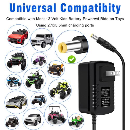 24V Charger for Ride on Toys 24 Volt Kids Ride On Car Battery Charger for Baby Carriage Ride Toy Wrangler SUV Kid Trax Dynacraft Toy Car Jeep ATV Quad 24V 1000mA Battery Charge