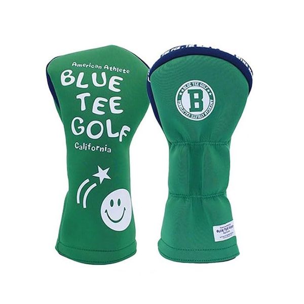 Blue Tea Golf Stretch Smile Headcover HC-034 [DR/Driver] Green