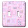 3dRose lsp_15422_2 " Baby Girl Essentials Double Toggle Switch