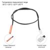 sourcing map 1 Pcs 50K NTC Thermal Sensor Probe,Copper Sensitive Temperature Sensor Probe 14 Inch Digital Thermometer Extension Cable Temp Sensor for Electrical Appliances