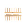 Shores Kitchenware Bamboo Plate/Lid Rack Holder Organizer (8 Slots)