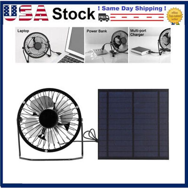 5W Mini Solar Panel with Portable Cooling Fan Photovoltaic Solar Panel Set