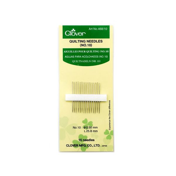 Clover #10 Between Quilting Needles 15pk