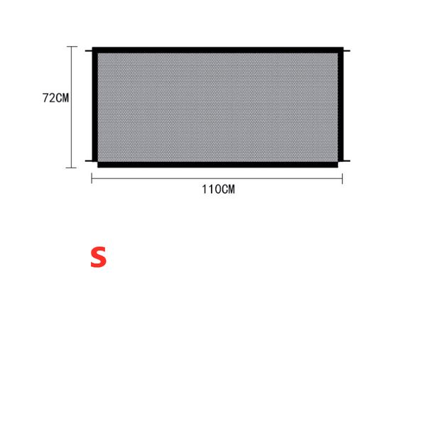 Foldable Pet Safety Enclosure Gate: Portable And Durable Nylon Fence For Dogs - S