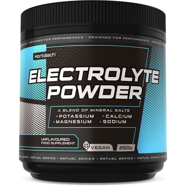 Electrolyte Powder Unflavoured | 250g | Keto Friendly | No Sugar Added Electrolyte Drink | with Potassium, Calcium, Magnesium & Sodium | No Artificial Preservatives | by Horbaach