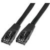 Lead, Flat CAT 5E, LSOH, Black 0.2M, Ethernet Cables & Assemblies Qty X 1