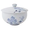 Hasamiyaki 73199 Tsuji Flower Pattern Bath Cup with Lid