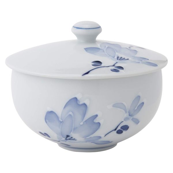 Hasamiyaki 73199 Tsuji Flower Pattern Bath Cup with Lid