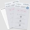 TSUMEKIRA Plain Sheet, Art and Nail Supplies, Set of 2, Includes Bonus Card