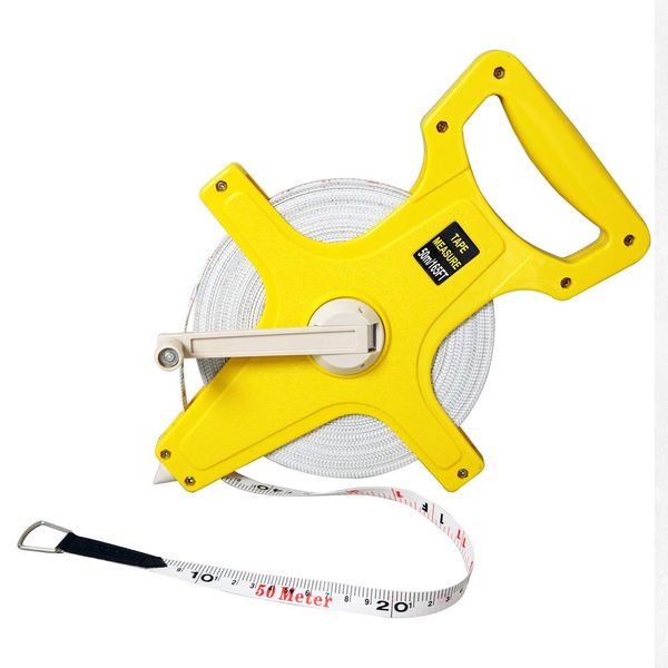 XH619 Measuring Measure 166.2 ft (50 m) Tape Measure with Reel Double-Sided Memory Measuring Instrument