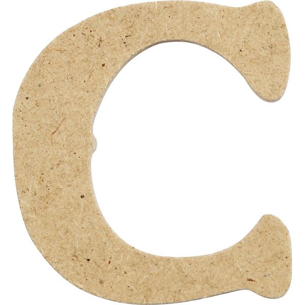 Creativ 10-Piece 4 cm Letter MDF C
