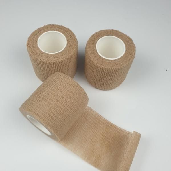 Medical Sports Compression Bandage Adhesive Elastic Bandage Wrist Ankle Finger Band Medium Size 5cmx4.5M