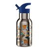 Crocodile Creek Costruction Stainless Drinking Bottle 13.5 Oz, 1 EA