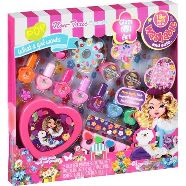 POP Glam Nail Art Set, 18 Pc