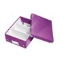 Leitz Organiser Box, Click and Store Range 60570062 - Small, Purple