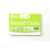 Silvine 6x4" 100% Recycled Flash Cards - Lined (100 Cards) White