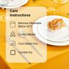 DWCN Table Cloth Wipeable Tablecloths Wipe Clean Tablecloth Rectangular Yellow Table Cloth 130x180cm(51x71in) Water Resistant Tablecloth Polyester