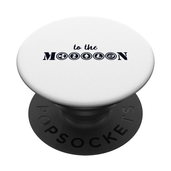 To The Moon Wallet Crypto Cryptocurrency Altcoins PopSockets Swappable PopGrip