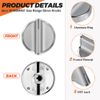 5 Pack W10594481 Stove Knobs Stainless Steel Knobs Replacements for Whirlpool