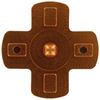 Aluminium Metal D-Pad For Sony PS4 Controllers - Gold | ZedLabz