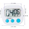 6 Pack Small Digital Kitchen Timer Magnetic Back and ON/Off Switch,Minute Second Count Up Countdown (Multicolored)