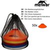meiwar Football Hat Marking Cones Set for Football Training Set of 50 or 20, orange