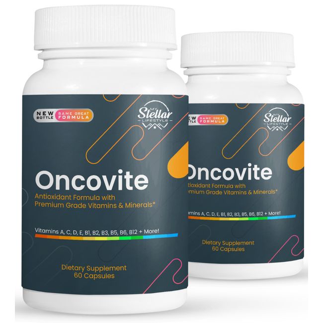 2 Pack Oncovite, antioxidant formula with vitamins & minerals-60 Capsules x2