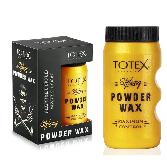 Totex Saç Şekillendirici Tekstüre Edici Toz - Powder Wax | Hacim Veren Kalınlaştırıcı Toz Pudra Esnek Tutuşlu Mat Görünüm Erkekler ve Kadınlar için Maksimum Kontrol 20 gr