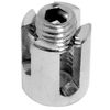 Wire Rope Cross Clamp - 4mm Wire - A4 (marine grade) Stainless - 5 pack