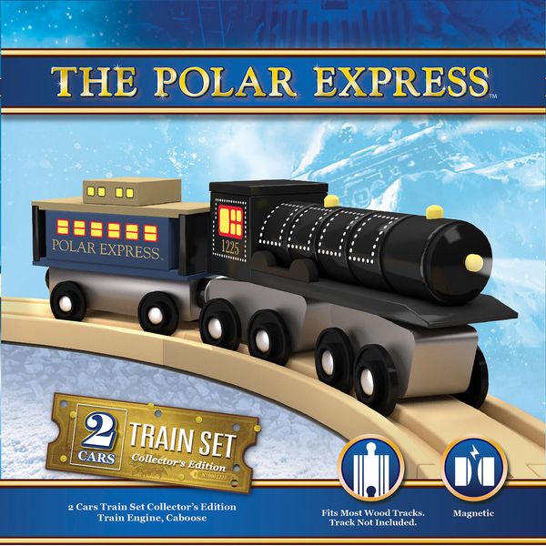MasterPieces - Polar Express 2pc Wood Toy Train Set