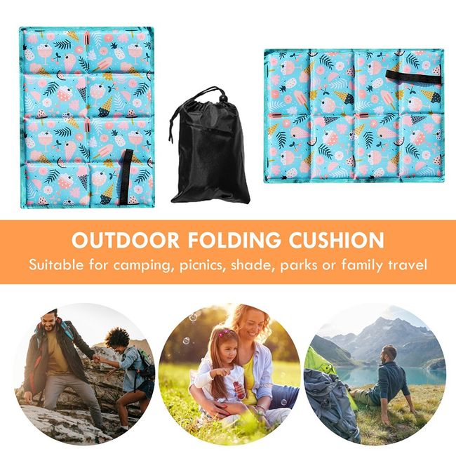 Beach Camping Outdoor Foldable Seat Cushion Travel Mat Moisture-Proof  Portable Picnic Seat Pad Folding Cushion