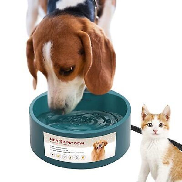 Heated Water Bowl for Outdoor Cats 2.2L Heated Dog Bowl Provides Drinkable W