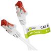 Goobay FTP Category 6 Cable LAN Network Cable for Ethernet, 2m, White, 1