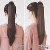 Brightlele f105-CR Ponytail Wig, Long, Natural Clip, Gradient Ponytail Wig