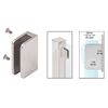 CRL SA94FBS Brushed Stainless 1/4" Top Flat Base Glass Clip
