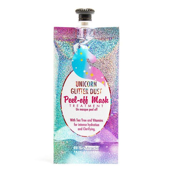 Bio-Miracle unicorn Glitter Dust Peel Off Face Mask 30g, WHITE, (Pack of 1)