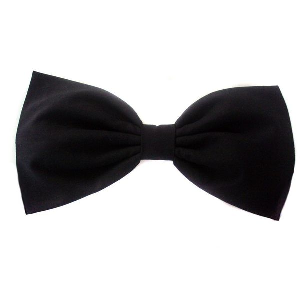 Large Black Timeless Hair Bow (Barrette)