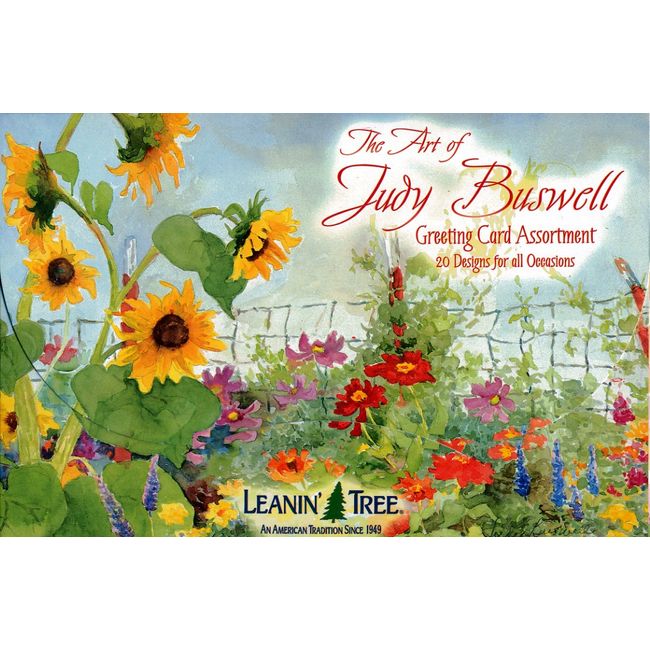 The Art of Judy Buswell - Leanin' Tree Greeting Cards (AST90608) - 20 cards with full-color interiors and 22 designed envelopes