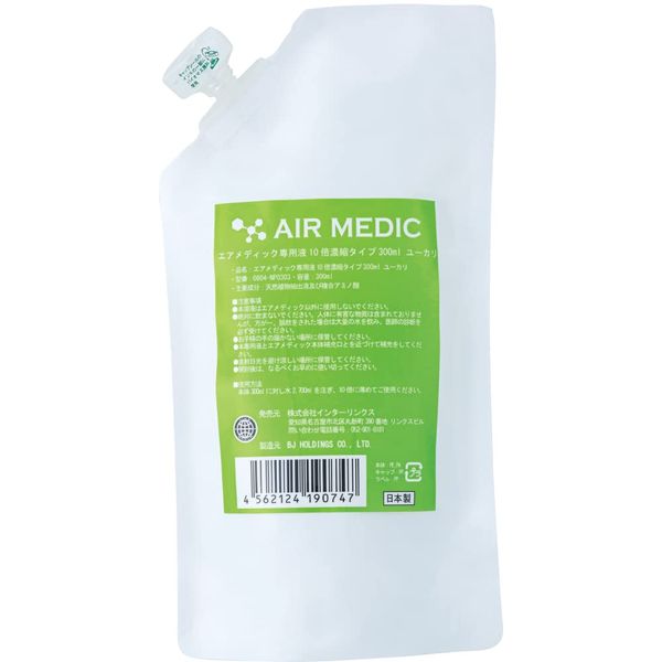 AIR MEDIC Dedicated Liquid 10.1 fl oz (300 ml), 10 Times Concentrated Type, Air Purifier, Air Purifier, Deodorizer, Disinfectant, Deodorizer, Antibacterial, Mildew Resistant, Pollen, PM2.5, Air Medic,