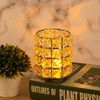 Feyarl Makeup Brush Case, Brush Stand, Crystal Brush Holder, Makeup Brush Holder, Cylindrical, Pen Holder, Silver
