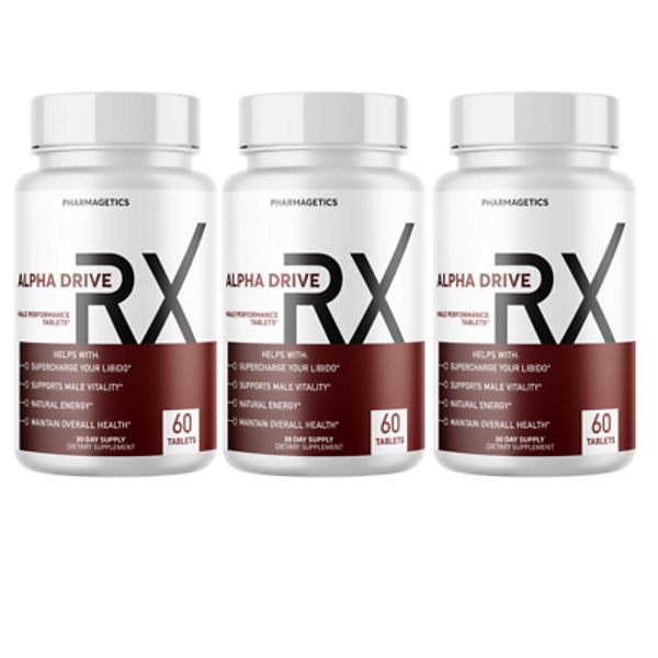 Alpha Drive RX - Male Performance - 3 Bottles 180 Tablets