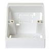 electrosmart White Single Gang Pattress Electrical Back Box 45 Degree Angled Surface Mount for Work Bench etc