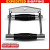 Home Gym Cable Attachment Exercise Machine Tricep Row V Pull Bar D Handle Rubber