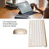 2.4G Wireless Keyboard Mouse Set, UV Coated Keycaps, Ergonomic Design, for Desktop Computers, Mobile Devices, Tablet Computers, (Gold)