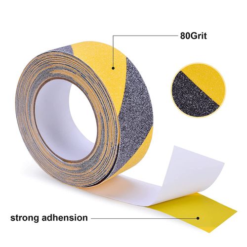 OQingluan Anti Slip Safety Grip Tape for Stairs, 5cm*18m, Non Slip Tape Improving Grip, High Traction Safety Tape, Hazard Caution Tape