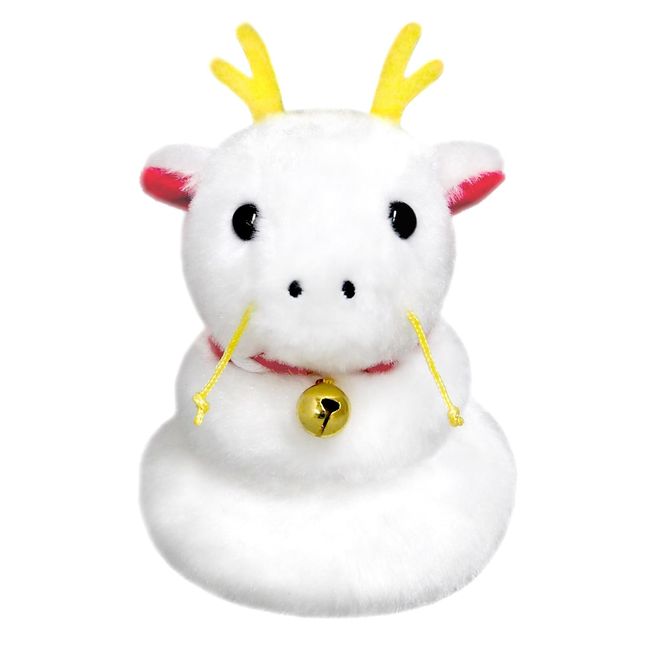 Sanei Boeki 2024 Zodiac Plush Tatsumochi (White) W 2.6 x D 3.3 x H 3.7 inches (6.5 x 8.5 x 9.5 cm) Plush